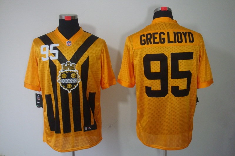 Men 2025 Pittsburgh Steelers #95 Greglioyd yellow Nike Limited NFL Jersey->pittsburgh steelers->NFL Jersey